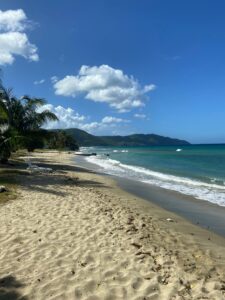 a beautiful stretch of beach on st. croix island in the us virgin islands.
