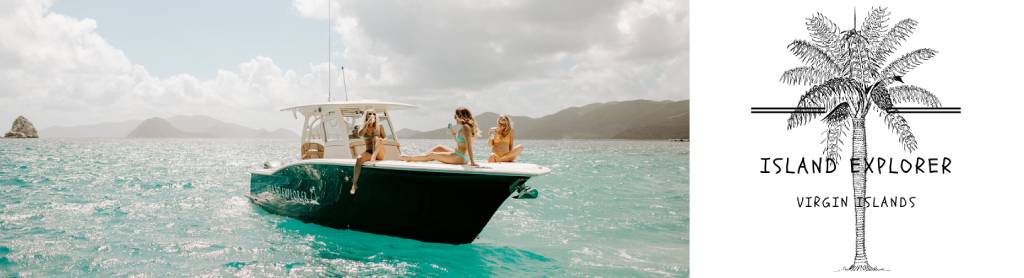 A banner featuring Island Explorers Charters based in the virgin islands.
